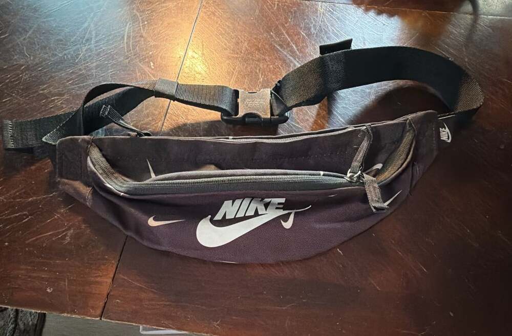 Nike Heritage Hip Pack Black All-Over Swoosh Print Belt Bag